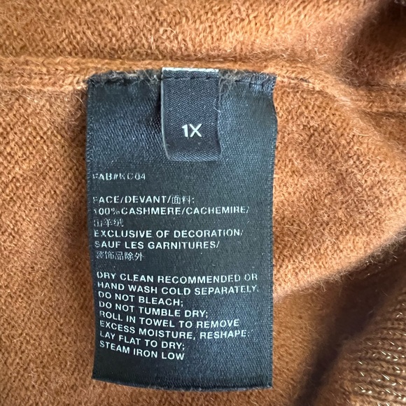Lafayette 148 New York rust softest cashmere sweater 1X - Picture 6 of 6